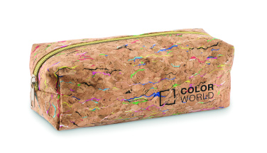 Logo trade advertising products picture of: Coloured cork pencil case