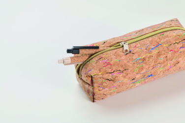 Logo trade advertising products picture of: Coloured cork pencil case