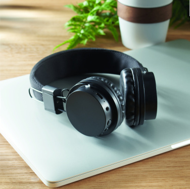 Logo trade advertising product photo of: ABS wireless foldable headphone
