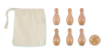 Logotrade promotional item image of: Mini pine wood bowling set