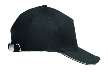 Logo trade promotional giveaways picture of: 5 panel LED cotton cap 220gr/m²