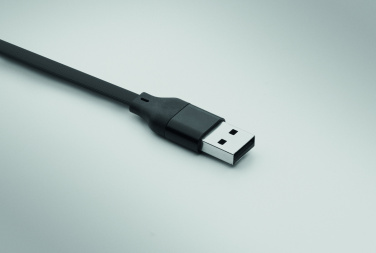 Logotrade promotional merchandise photo of: 60W cable keyring recycled ABS