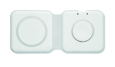 Logo trade promotional products image of: 2 in 1 foldable charger 15W