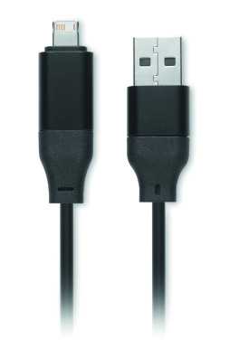 Logo trade promotional giveaways picture of: Key ring with 4 in 1 60W cable