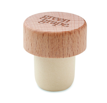 Logotrade business gift image of: Beech wood bottle stopper