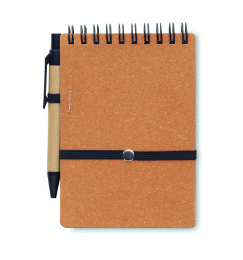 Logotrade promotional products photo of: Recycled notebook with ball pen