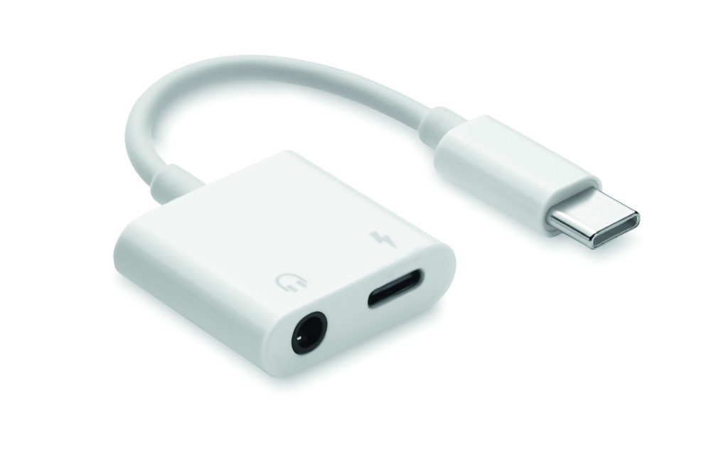 Logo trade promotional merchandise image of: ABS jack audio splitter type C