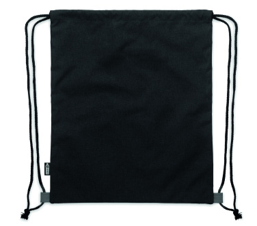 Logo trade promotional giveaway photo of: RPET PU drawstring bag 2 tone