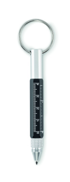 Logo trade advertising product photo of: Key ring with twist action pen