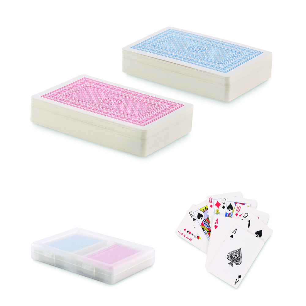 Logo trade promotional products image of: Set of classic playing cards