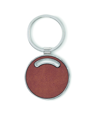 Logo trade promotional giveaways image of: Round shape key ring
