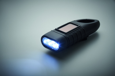 Logo trade promotional giveaway photo of: Solar torch with dynamo crank