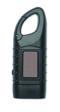 Logotrade advertising products photo of: Solar torch with dynamo crank