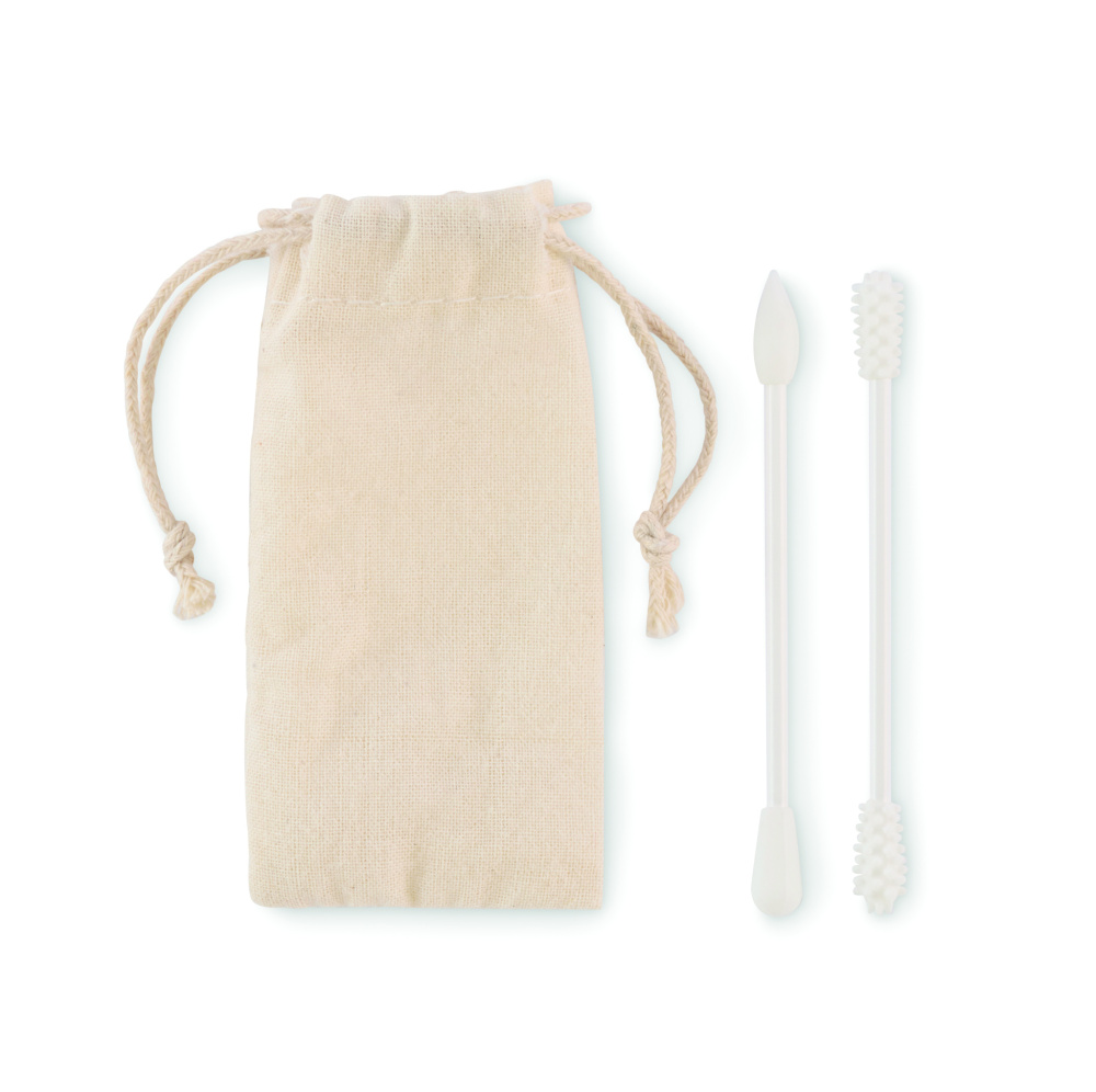 Logo trade business gift photo of: Reusable swabs set