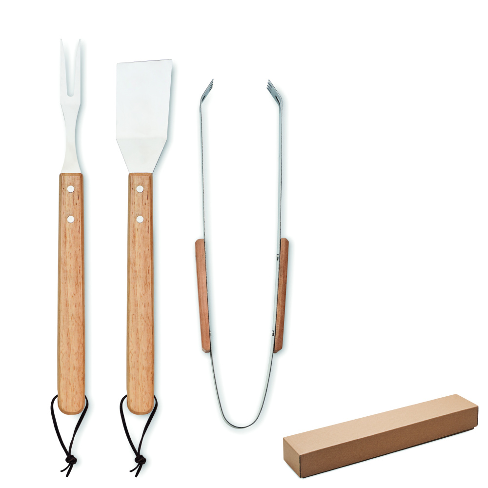 Logo trade promotional gifts picture of: Oakwood barbecue set