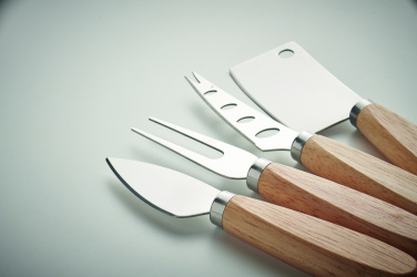 Logo trade promotional gifts image of: Set of 4 cheese knives