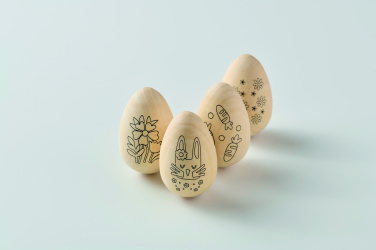 Logo trade promotional giveaway photo of: Wooden eggs painting set