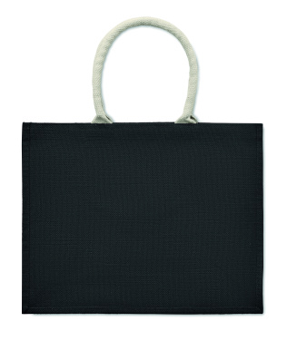 Logo trade promotional item photo of: Jute bag with cotton handle