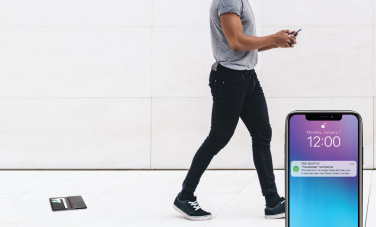 Logo trade promotional merchandise image of: Trackmate RCS rpolyester passport holder worldwide locating