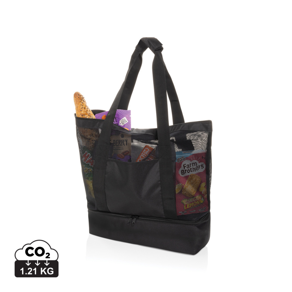 Logo trade promotional giveaways image of: Iqlo Aware™ RPET 2-in-1 cooler tote