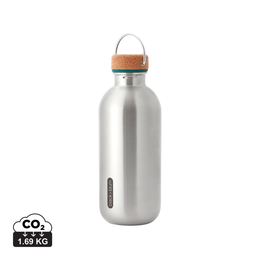 Logotrade promotional product picture of: Black+Blum Steel Water Bottle 600ml