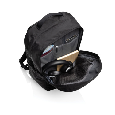 Logo trade business gift photo of: SP Aware™ RPET Edin 100% recycled 15.6 inch laptop backpack