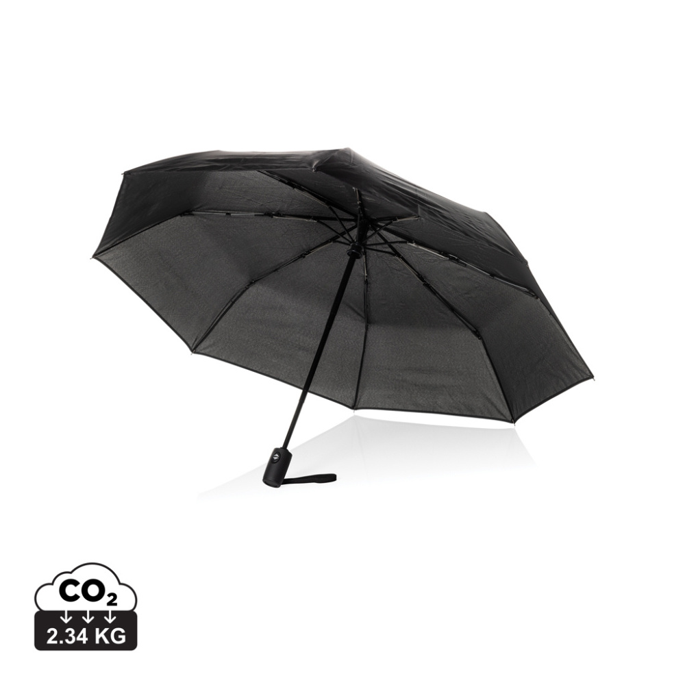 Logotrade advertising product picture of: Swiss Peak Vito Aware™ RPET 21 inch auto open/close umbrella