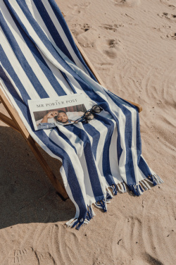 Logo trade corporate gifts image of: VINGA Ornos GRS recycled cotton hammam towel