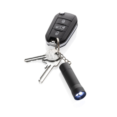 Logo trade advertising product photo of: Flash RCS recycled aluminium keychain torch