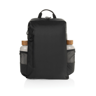 Logo trade promotional gift photo of: Lima Aware™ RPET water resistant 15.6 laptop backpack