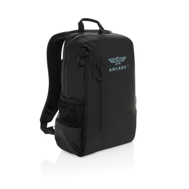 Logo trade promotional giveaways picture of: Lima Aware™ RPET water resistant 15.6 laptop backpack