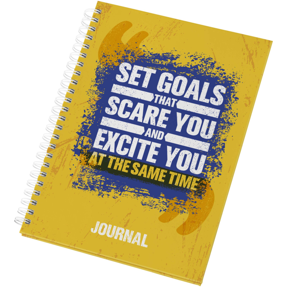 Logo trade promotional gifts picture of: Desk-Mate® A5 hard cover journal