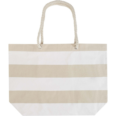 Logo trade promotional merchandise picture of: Florida 270 g/m² GRS recycled beach tote bag 18L