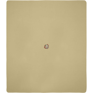 Logo trade promotional items picture of: Huggy fleece plaid blanket with carry pouch 220x250 cm