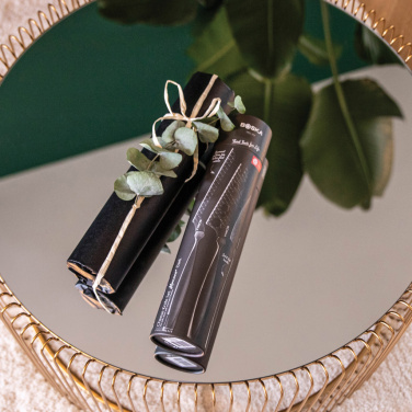 Logo trade promotional products image of: BOSKA Cheese Knife Set Monaco+ Black