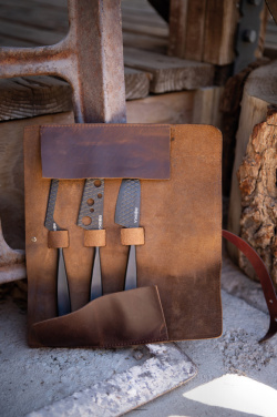 Logo trade promotional items picture of: BOSKA Cheese Knife Set Monaco+ Black