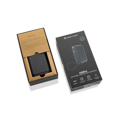 Logotrade promotional merchandise picture of: Urban Vitamin Eureka hybrid GANcharger 10000mah powerbank65W