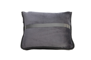 Logotrade promotional giveaway picture of: Blanket and pillow 2 in 1 AMIATA Schwarzwolf