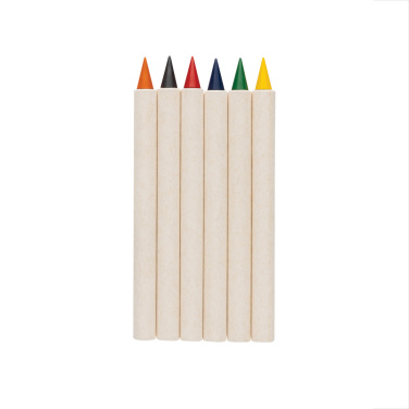 Logo trade corporate gifts picture of: Micki GRS infinity 6pc colouring pencil set