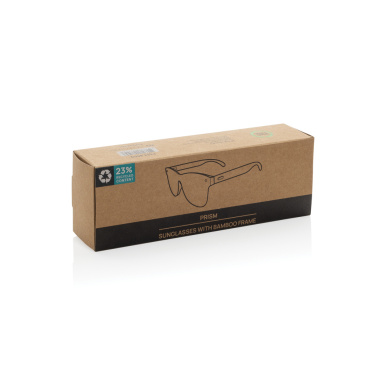 Logotrade corporate gift picture of: Prism RCS recycled plastic sunglasses with bamboo frame