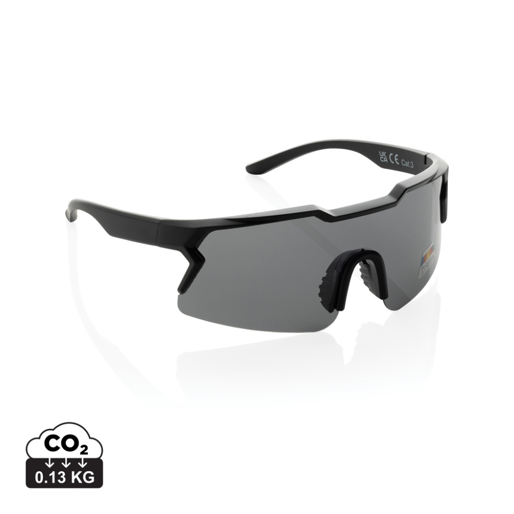 Logo trade promotional items image of: SproShield RCS plastic activity glasses with polarized lens