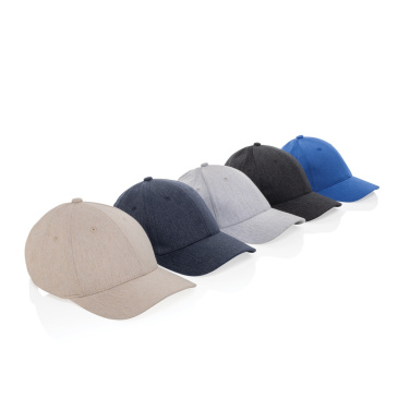 Logo trade promotional merchandise photo of: Milo AWARE™ recycled heather 6 panel cap 200gr