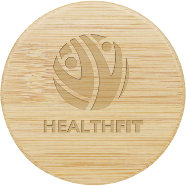 Logo trade promotional gift photo of: Lustre bamboo mirror