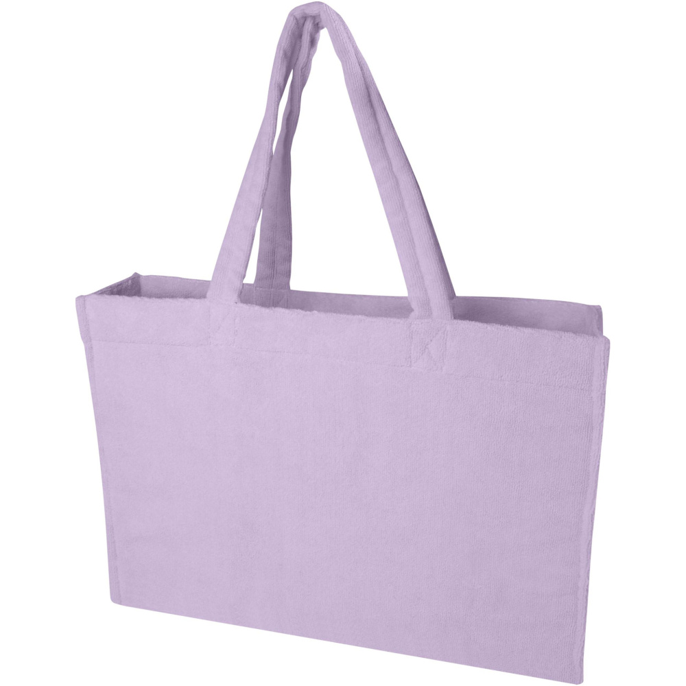 Logotrade promotional giveaway image of: Siam GRS recycled terry beach tote bag 13L