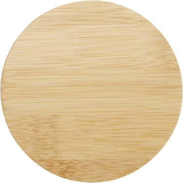 Logotrade promotional item picture of: Leona 350 ml glass cup with bamboo lid