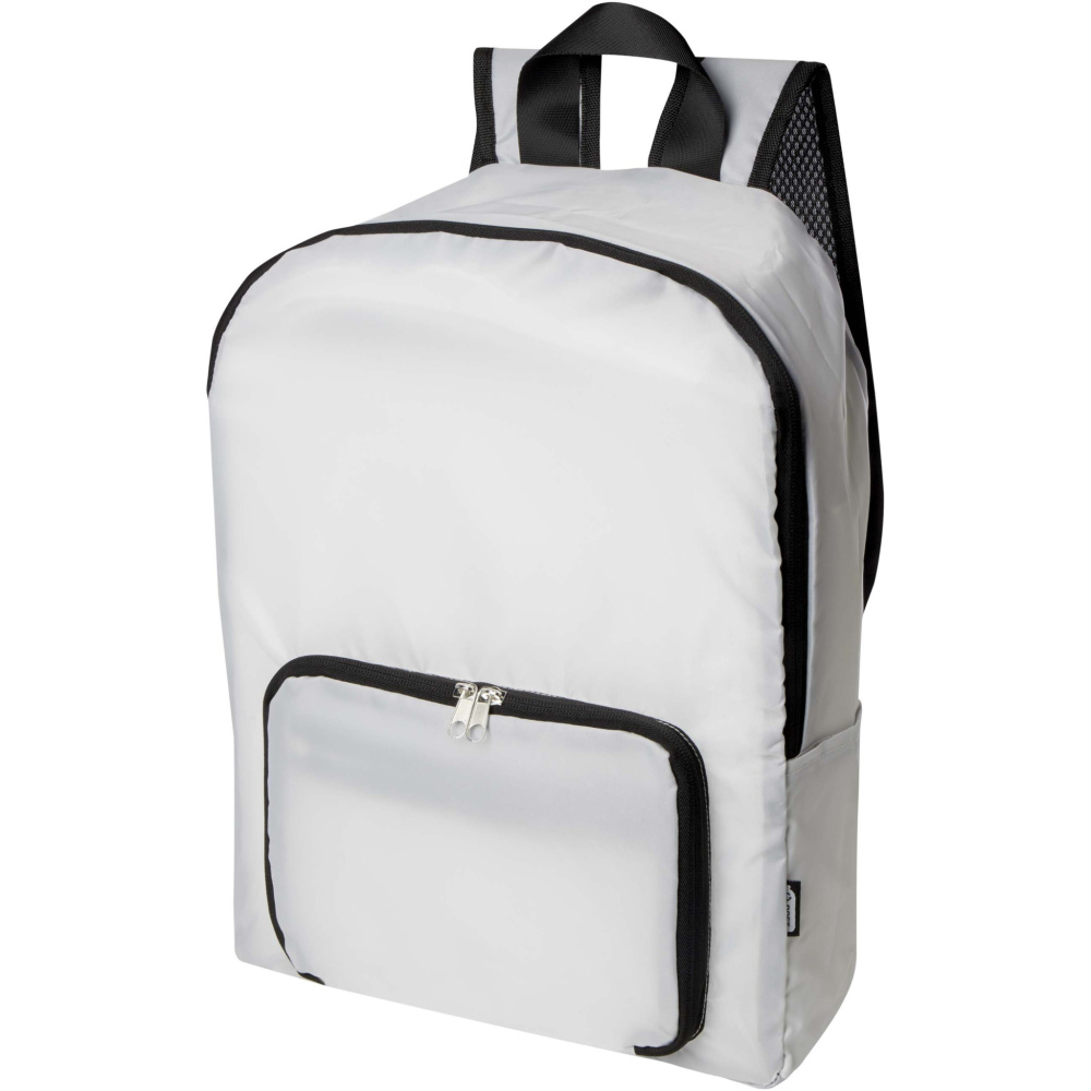 Logotrade promotional merchandise image of: EcoFold RPET foldable backpack 15L