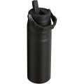 Stanley IceFlow™ 2.0 700 ml water bottle with flip straw, Solid black
