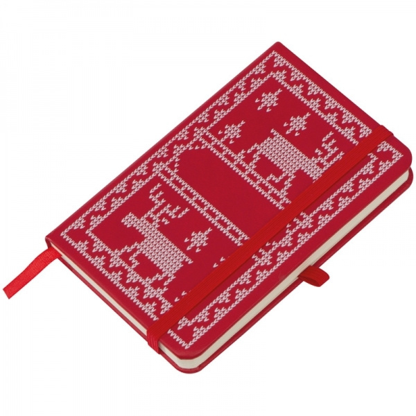 Logo trade business gift photo of: A6 Notebook with Christmas design