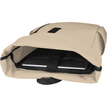 Logo trade corporate gifts image of: Byron 15.6" GRS RPET roll-top backpack 18L