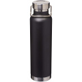 Thor 650 ml RCS recycled stainless steel copper vacuum insulated water bottle, Solid black